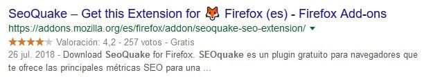 Addon Mozilla Firefox SEOquake
