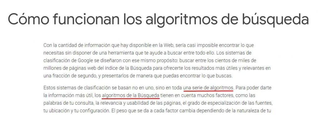 Cómo funcionan los algoritmos de búsqueda