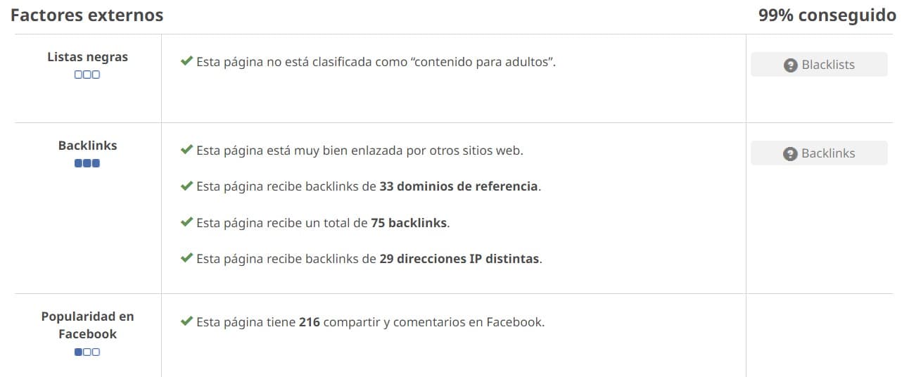 Factores externos Factores externos